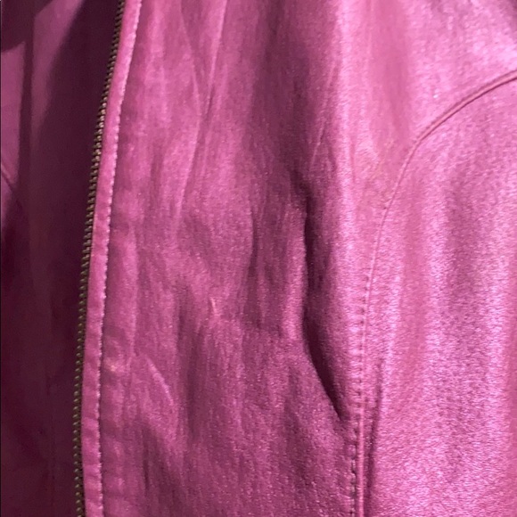 Bernardo metallic purple leather jacket - Picture 7 of 9